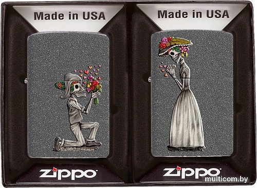 Зажигалка Zippo Влюбленные зомби 28987 (2 шт)