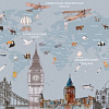 Фотообои Citydecor Карта мира на русском 6 550x270