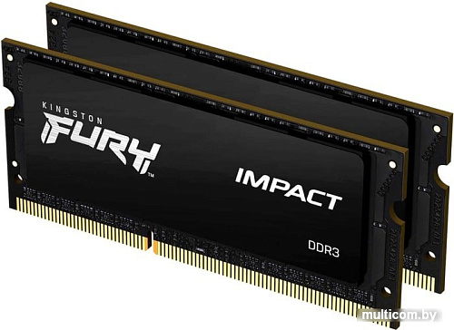 Оперативная память Kingston FURY Impact 2x8GB DDR3 SODIMM PC3-12800 KF316LS9IBK2/16