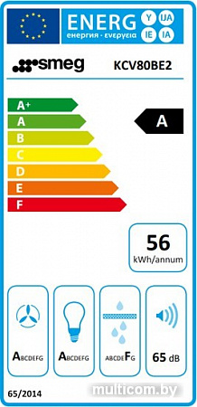 Кухонная вытяжка Smeg KCV80BE2