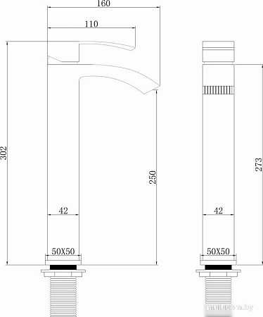 Смеситель Abber Wasserfall AF8611NG (никель)