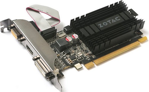 Видеокарта ZOTAC GeForce GT 710 1GB DDR3 [ZT-71301-20L]