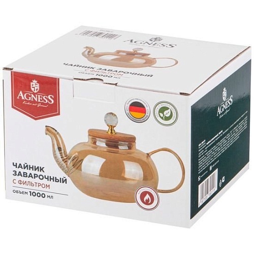 Заварочный чайник Agness Amber 889-111