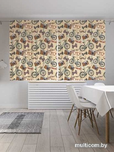 Комплект штор JoyArty Французская романтика 1.45x1.8 м pox_53460_145x180 (2 шт)