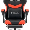 Игровое (геймерское) кресло Defender Runa Pro (черный/красный)