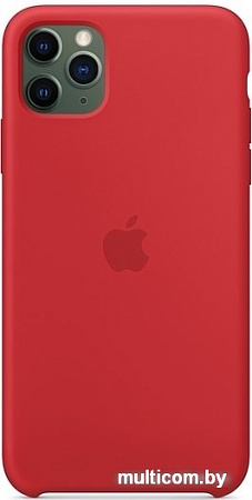 Чехол Apple Silicone Case для iPhone 11 Pro Max (красный)