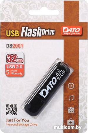 USB Flash Dato DS2001-32G (черный)