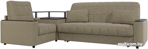 Угловой диван Moon Trade Даллас 018 003588 (левый, коричневый)