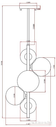 Подвесная люстра Moderli Molly V10795-5P