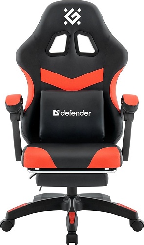 Игровое (геймерское) кресло Defender Runa Pro (черный/красный)
