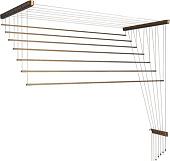 Сушилка для белья Comfort Alumin Потолочная Алюминиевая Bronze Premium 7 прутьев 1.4 м (бронзовый)