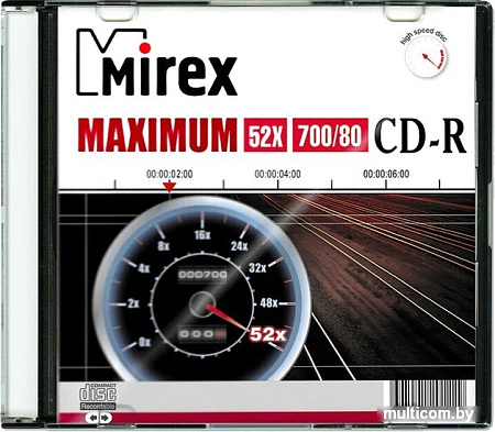 CD-R диск Mirex 700Mb 52x UL120052A8S (1 шт.)