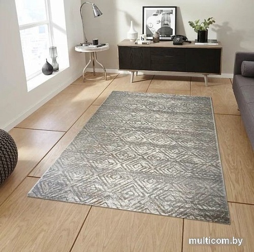 Прикроватный коврик Bossan Nizza 3848B-KGRI-BEYAZ 0.8x1.5 м