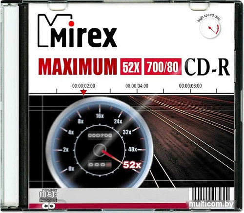 CD-R диск Mirex 700Mb 52x UL120052A8S (1 шт.)