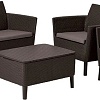 Набор садовой мебели Keter Salemo 2-Sofa Set 253228 (коричневый)