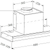 Кухонная вытяжка ZorG Aura 1260 60 S-GS (черный)