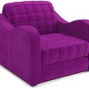 Кресло-кровать Мебель-АРС Барон №4 (микровельвет, фиолетовый)