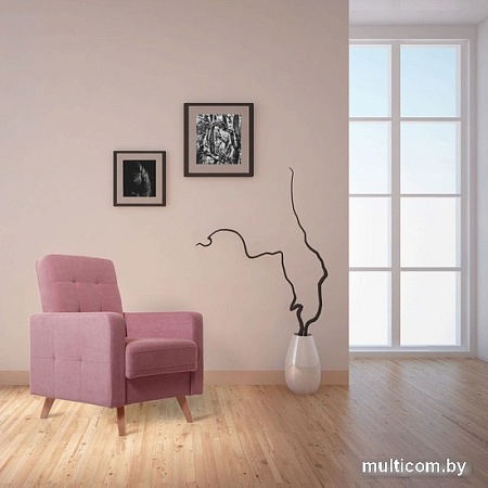 Интерьерное кресло Krones Тесей (велюр пыльной розы)