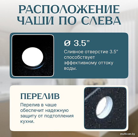 Кухонная мойка Saniteco Fortis (черный)