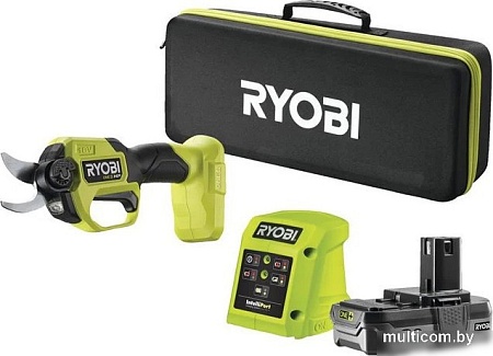 Секатор Ryobi RY18SCXA-120T (с 1-им АКБ 2 Ач, сумка)