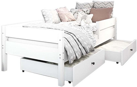Кровать-тахта EcoWood Барселона 80x160 с ящиками ECO.001.00053.80-160.W