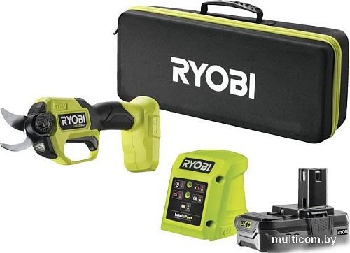 Секатор Ryobi RY18SCXA-120T (с 1-им АКБ 2 Ач, сумка)