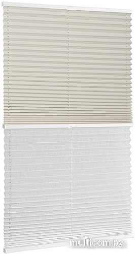 Плиссе Delfa Basic Crush СПШ-35101/3504 Basic Transparent (43x160, кремовый/белый)