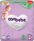 Подгузники Canbebe 1 2-5 кг (62 шт)