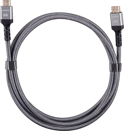 Кабель AOPEN ACG859A-2 HDMI - HDMI (2 м, серый)