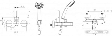 Смеситель Bravat Spring F679113C-B