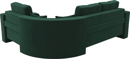 Угловой диван Mebelico Кембридж угловой 108813 (правый, велюр, зеленый)