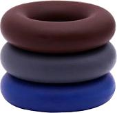 Набор эспандеров Profitnesslab 13887 (3 шт, коричневый/серый/темно-синий)