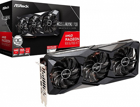 Видеокарта ASRock Radeon RX 6700 XT Challenger Pro OC 12GB GDDR6 RX6700XT CLP 12GO