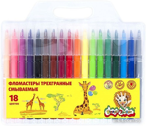 Фломастеры Каляка-Маляка ФТГКМ18 (18 цв)