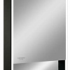 Континент Шкаф с зеркалом Filit Led 60x80 (правый, черный)