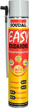 Монтажная пена Soudal Soudabond Easy Genius Gun бытовая 750 мл