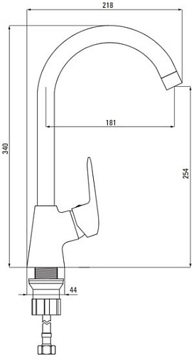 Смеситель Deante Boro BMO 062M