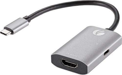 Адаптер VCOM CU452A USB 3.2 Gen2 Type-C - HDMI (nan м, серебристый)