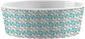 Миска TarHong Flower Fields PDR3054PBMF (белый/бирюзовый с рисунком)