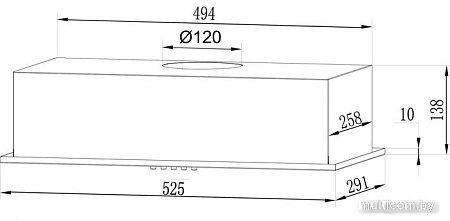 Кухонная вытяжка LEX GS Bloc Light 600 (черный)