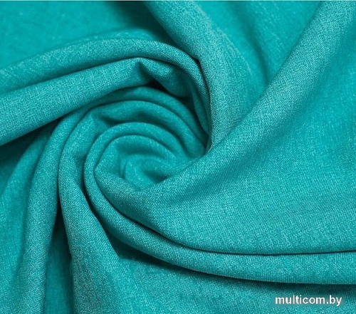 Комплект штор Pasionaria Кирстен 480x270 с подхватами (мокрый асфальт/бирюзовый)