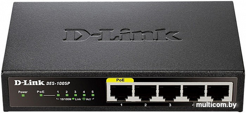 Коммутатор D-Link DES-1005P