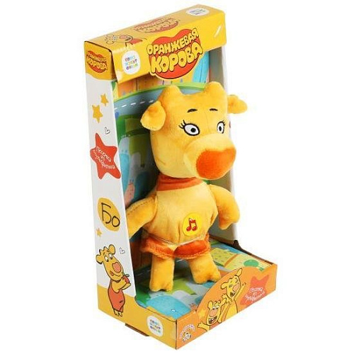 Музыкальная игрушка Мульти-пульти Оранжевая корова Зо V92729-22X