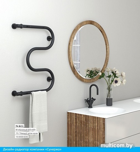 Полотенцесушитель Сунержа М-образный 600x400 00-0007-6040