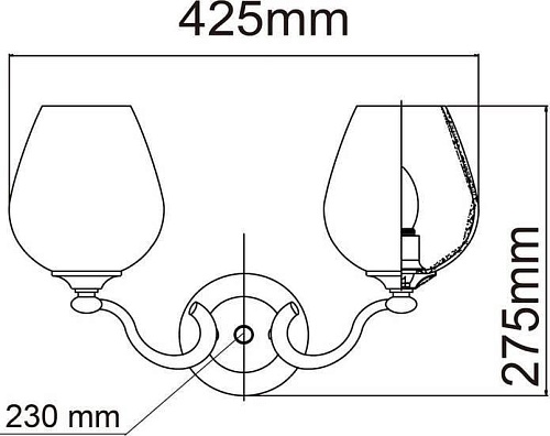 Бра Chiaro Палермо 386026602