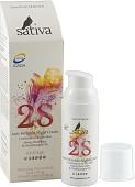 Sativa Крем-флюид ночной №28 для профилактики и коррекции морщин 50 мл