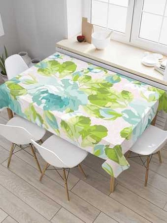 Скатерть JoyArty Голубые пионы tcox_35855_120x145