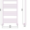 Полотенцесушитель Сунержа Богема с полкой+ 1000x500 31-0223-1050