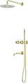 Душевая система Abber Wasser Kreis 316 AF8150BG (золото брашированное)