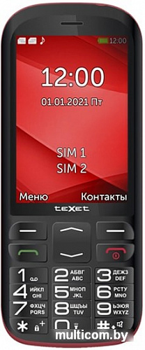 Мобильный телефон TeXet TM-B409 (черный/красный)